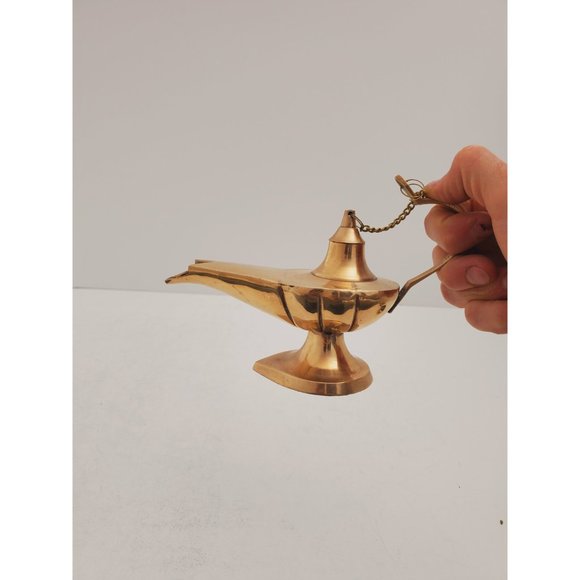 Vintage Brass Stick/Cone Incense Burner small burner with lid, made in i… - Picture 8 of 10